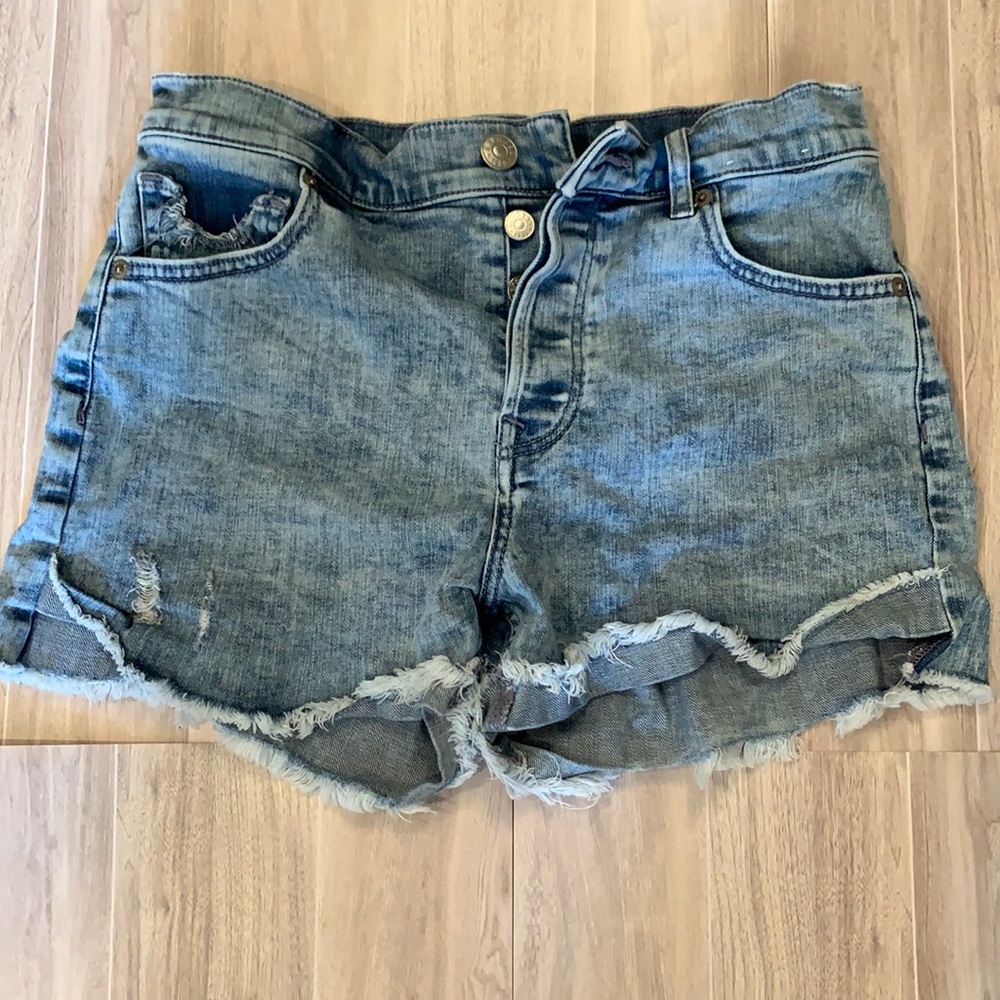 Express Jean Shorts Vintage High Rise